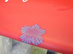 surfboard repair polyester remake decal 花柄 4